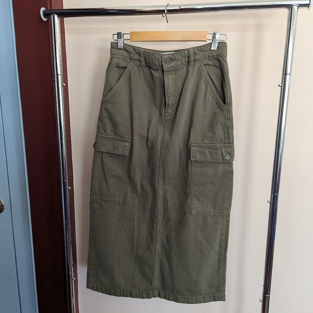 Reformation Maggi Cargo Midi Skirt